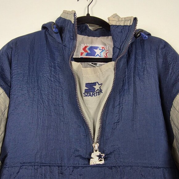 Vintage 90s Starter NFL Dallas Cowboys Mens Large Long Sleeve Pullover Jacket - Picture 5 of 9